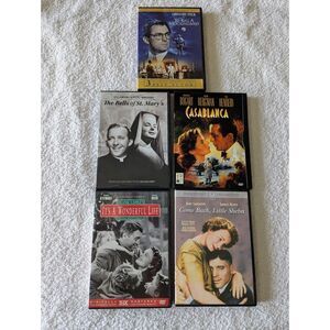 Bundle of 5 DVD's (Burt Lancaster,James Stewart, Ingrid Bergman, Peck)